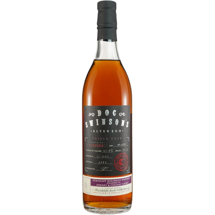 Doc Swinson's The Alter Ego Triple Cask Finished Bourbon Whiskey