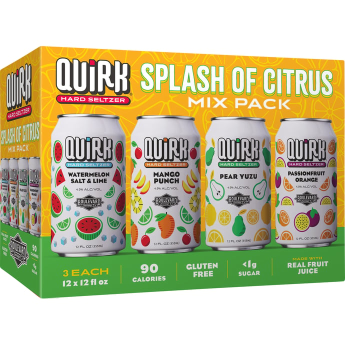 Boulevard Quirk Hard Seltzer Splash of Citrus Mix Pack