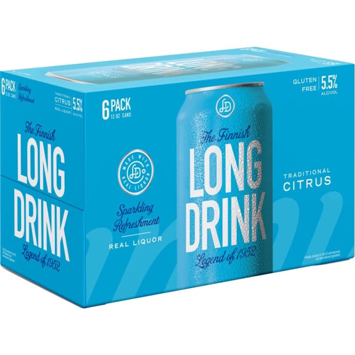 The Long Drink Company Traditional Cocktail 6 Pack Cans