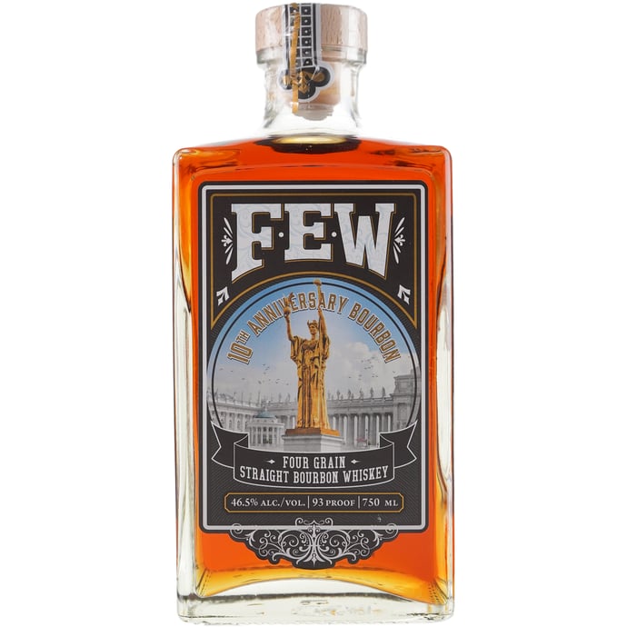 FEW Spirits Four Grain Bourbon 10th Anniversary