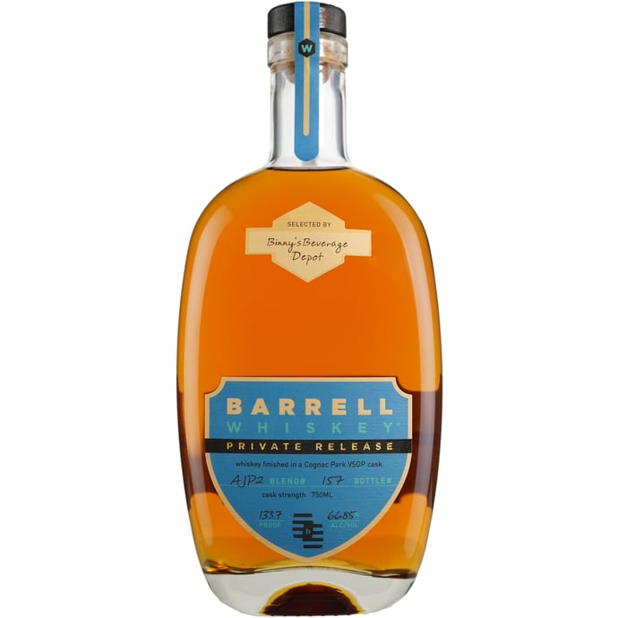 Barrell Private Release American Whiskey Finished in ex Cognac Park XO Casks Batch # QJC1