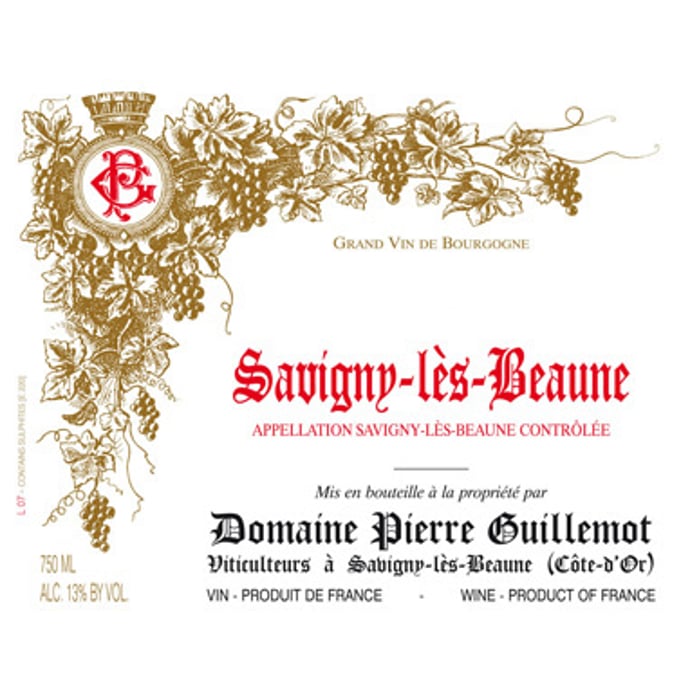 Domaine Pierre Guillemot Savigny Le Beaune Vieilles Vignes 2018