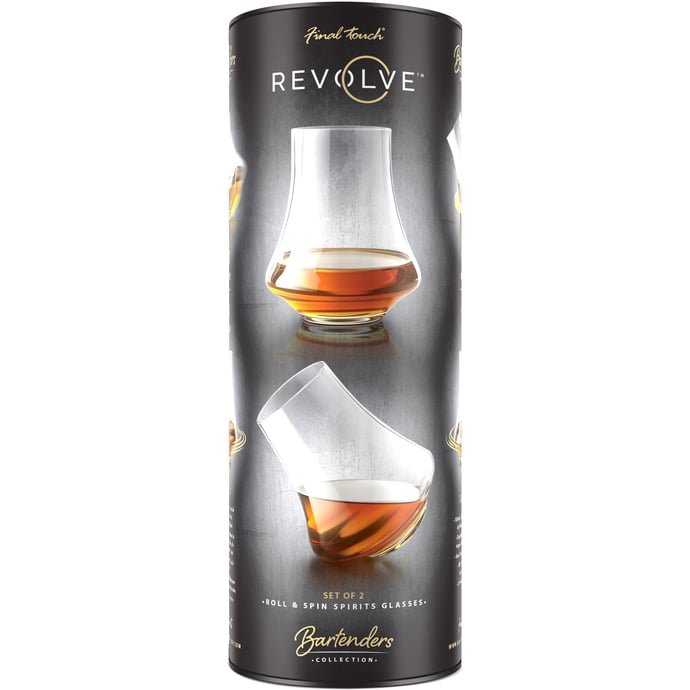 Final Touch Revolve Spirits Glasses 2pk