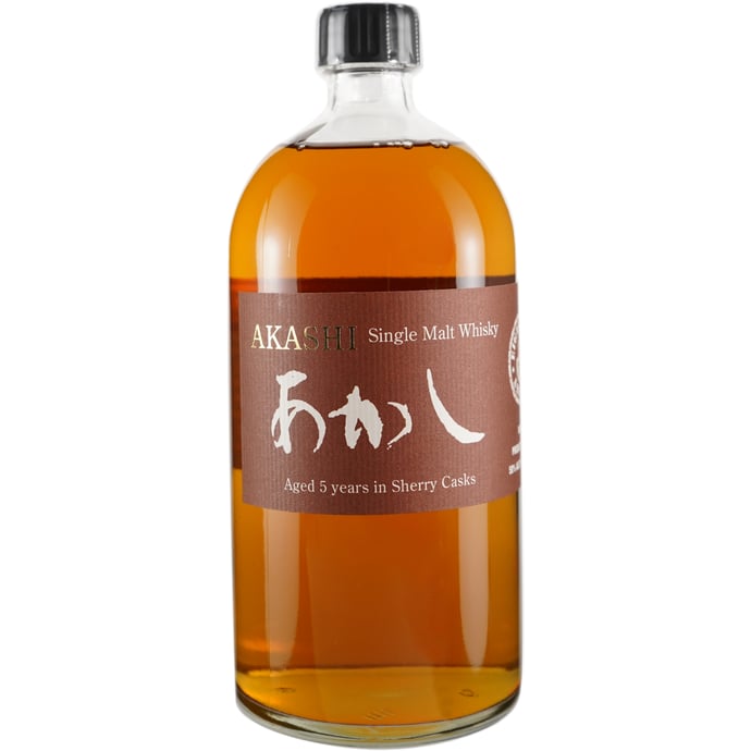 Akashi Single Malt Whisky Aged 5 Years in Sherry Cask