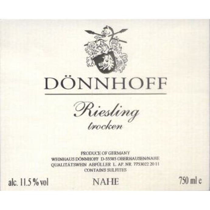 Donnhoff Estate Riesling Trocken 2020