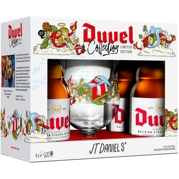 Duvel 4 Pack Gift Set with Chalice