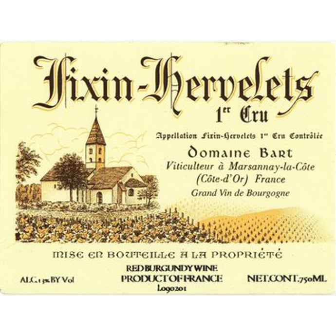 Domaine Bart Fixin Les Hervelets 2019