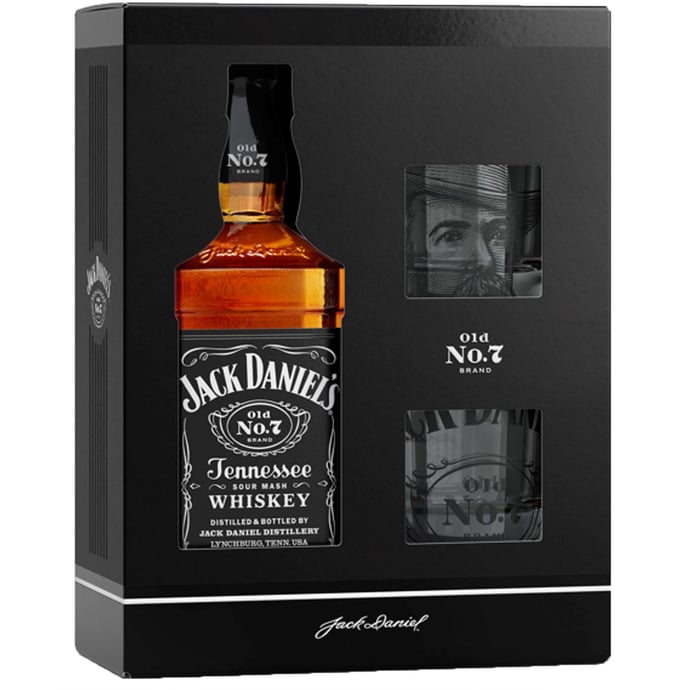 Jack Daniels with 2 Glasses