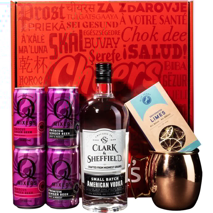 Clark & Sheffield Vodka Mule Gift Box with Q Mixers