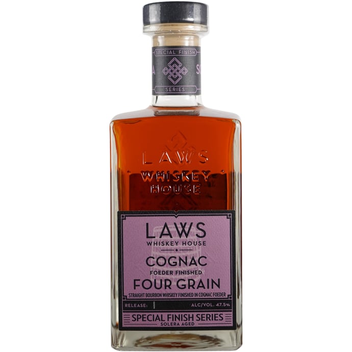 Laws Whiskey House Four Grain Straight Bourbon Finished in Cognac Casks