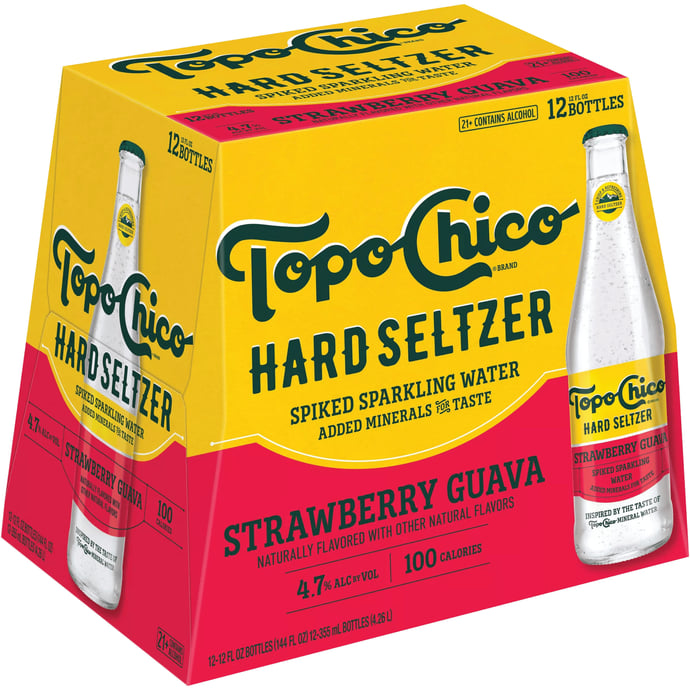 Topo Chico Hard Seltzer Strawberry Guava