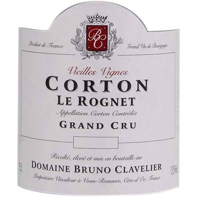 Bruno Clavelier Corton La Rognet 2019