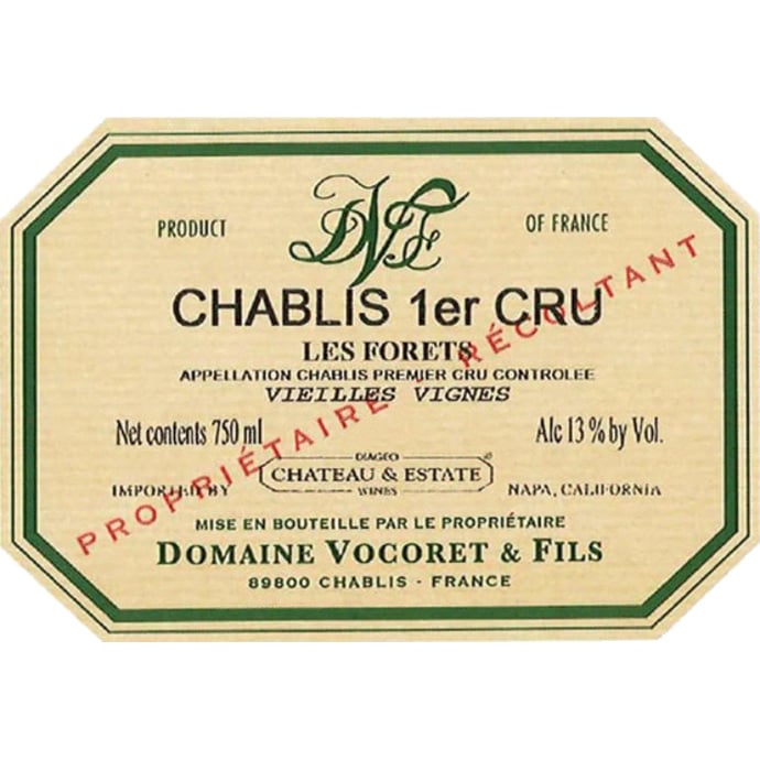 Domaine Vocoret et Fils Chablis Les Forets 2019
