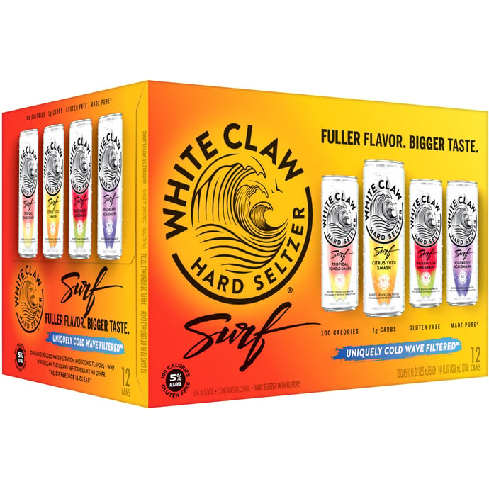 White Claw Hard Seltzer Surf Variety Pack
