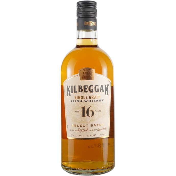 Kilbeggan 16 year old Single Grain Select Batch # K05/218 Binny's Handpicked