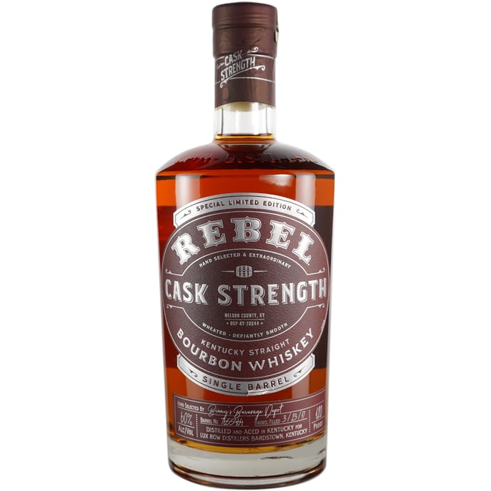 Rebel Distiller's Collection 120 Proof Wheated Bourbon Single Barrel # 7655464 Binny's Handpicked