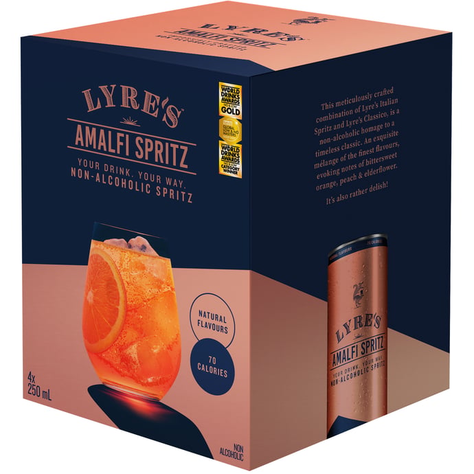 Lyre's Amalfi Spritz 4 Pack Cans