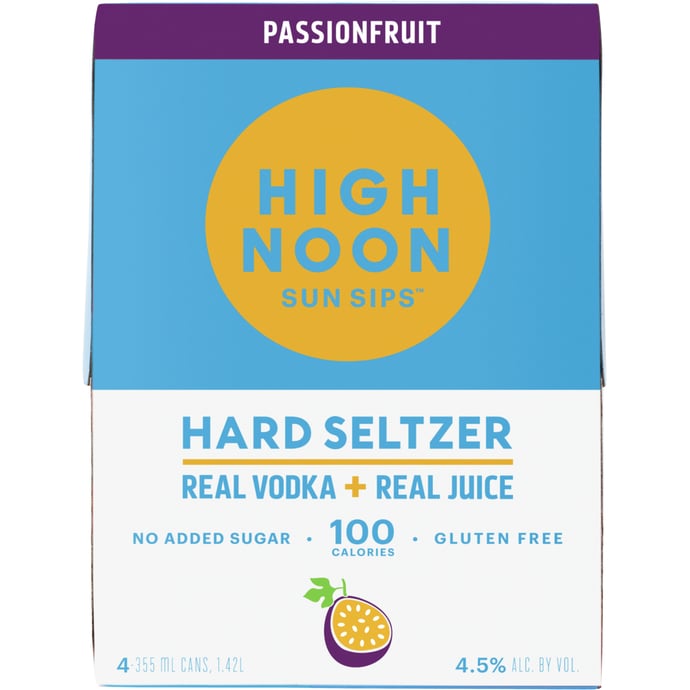 High Noon Vodka & Soda Passion Fruit