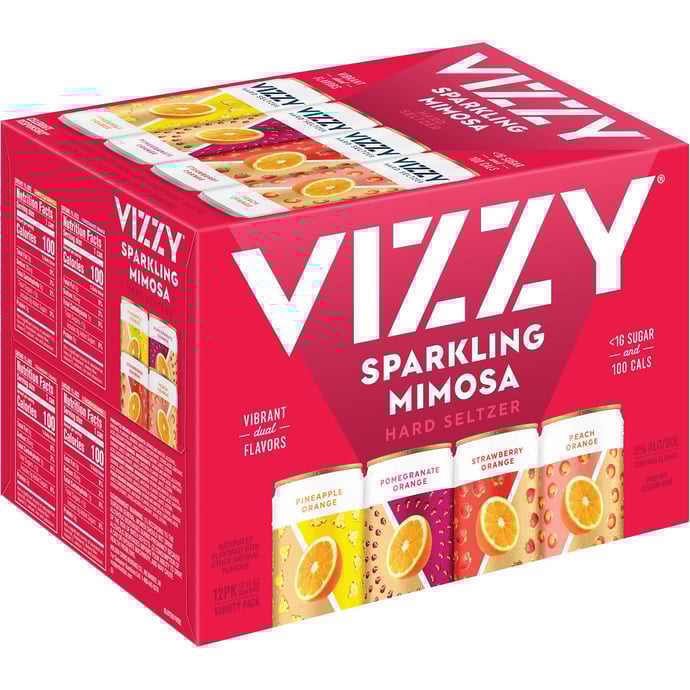 Vizzy Hard Seltzer Sparkling Mimosa Variety Pack