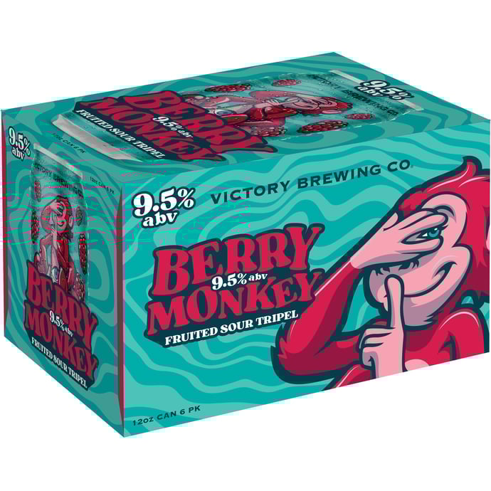 Victory Berry Monkey 6 pack of 12 oz Can