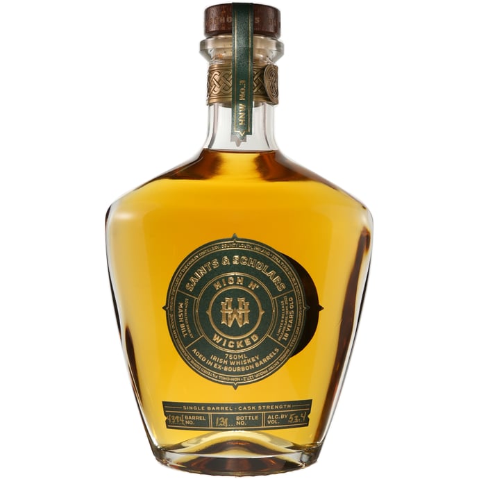 High n' Wicked Saints & Scholars 18 year old Irish Single Malt Whiskey