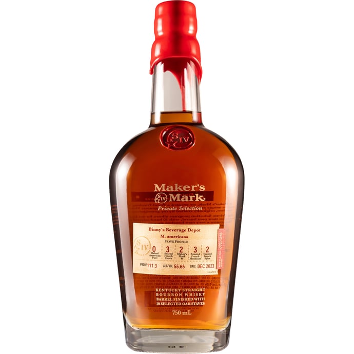 Maker's Mark Private Select M. americana 3 Cu 2 46 3 Mn 2 Sp Binny's Handpicked