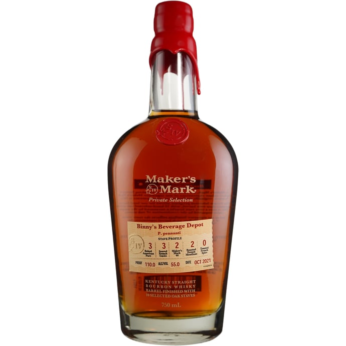 Maker's Mark Private Select P. pennanti 3 P2 3 Cu 2 46 2 Mn Binny's Handpicked