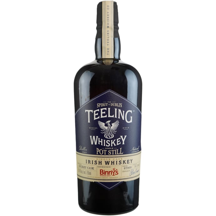 Teeling Pure Pot Still ex Sherry Cask # 67909 Binny's Handpicked