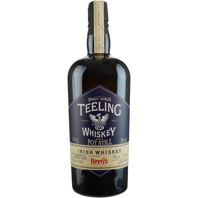 Teeling Pure Pot Still Virgin American Oak Cask # 58518 Binny's Handpicked