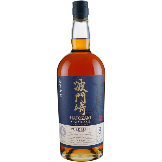 Hatozaki Omakase Series 8 year old Pure Malt Whisky Finished in Mizunara Cask