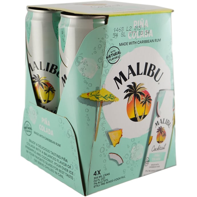 Malibu Cocktail Pina Colada Pack Cans pack of 355 ml Can