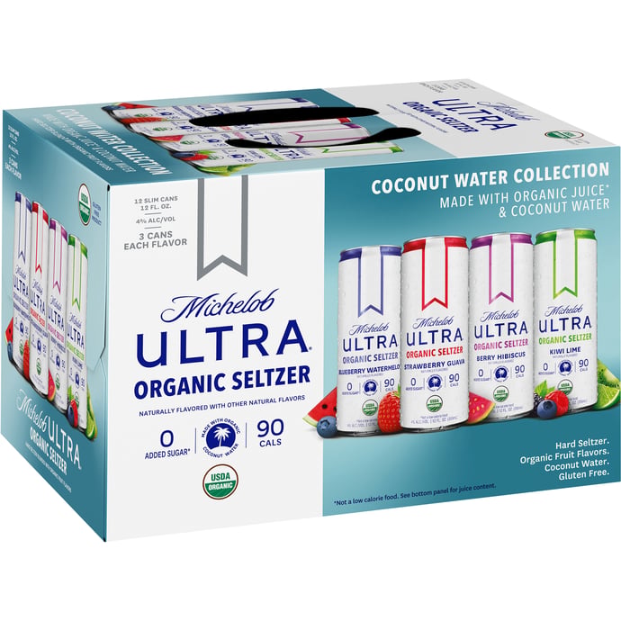 Michelob ULTRA Organic Seltzer Coconut Water Collection