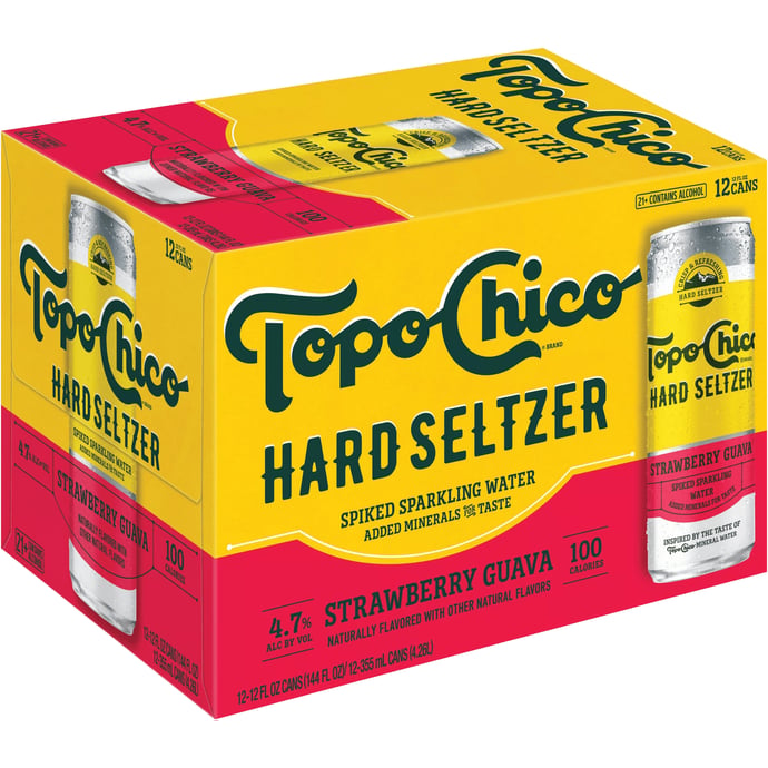 Topo Chico Hard Seltzer Strawberry Guava