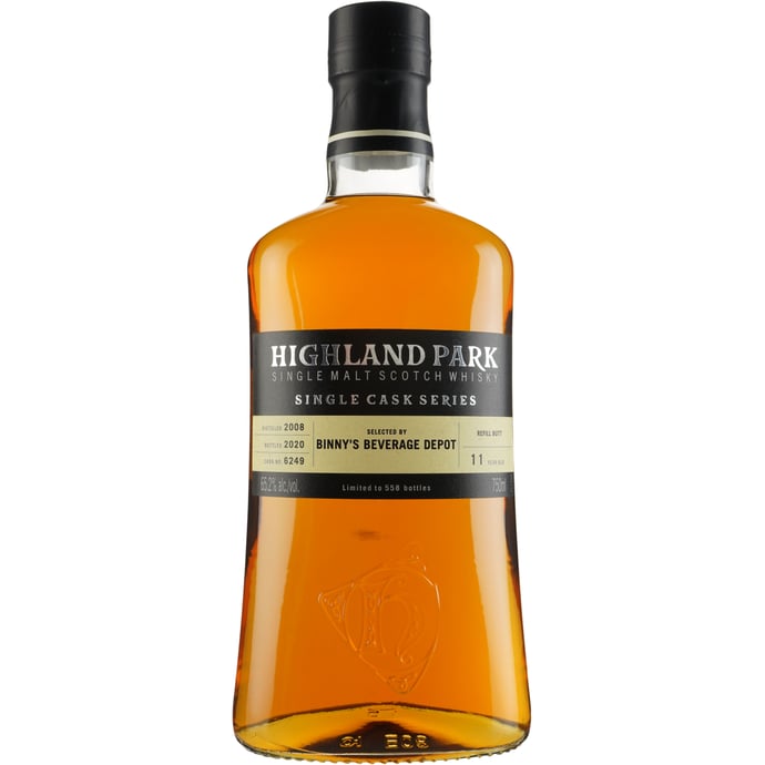 Highland Park 11 year old Refill European Oak Sherry Butt # 6249 Binny's Handpicked