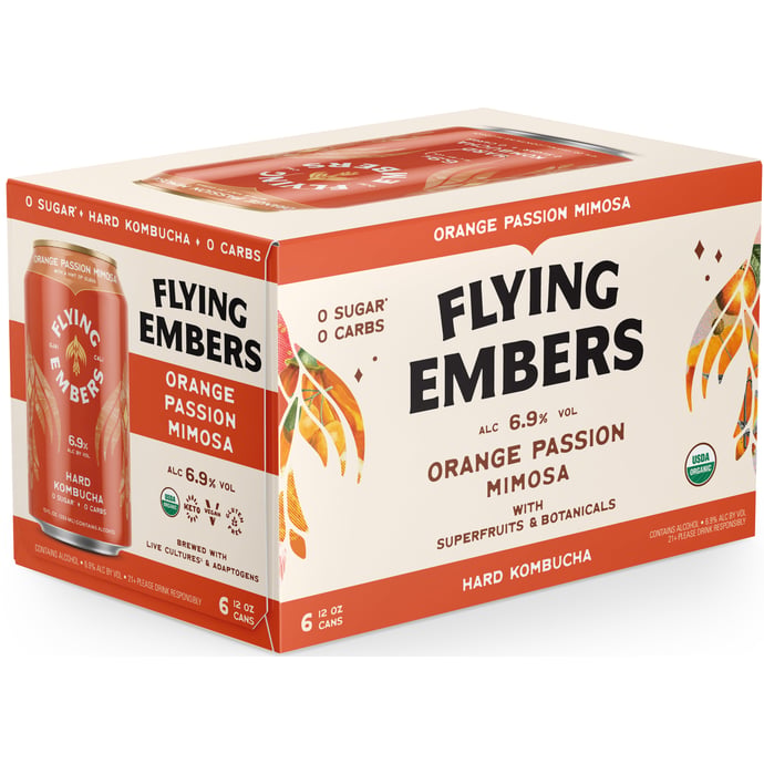Flying Embers Orange Passion Mimosa Hard Kombucha