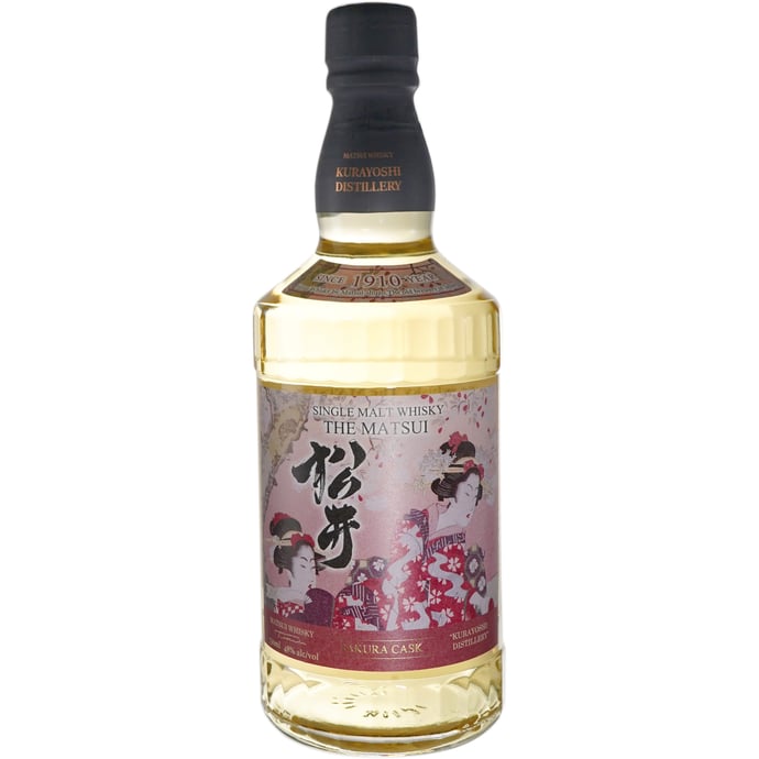 The Matsui Sakura Cask Aged Japanese Single Malt Whisky from Kurayoshi Distillery