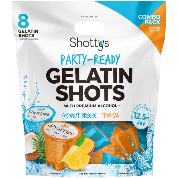 Shottys Coconut Breeze and Tropical Combo Pack
