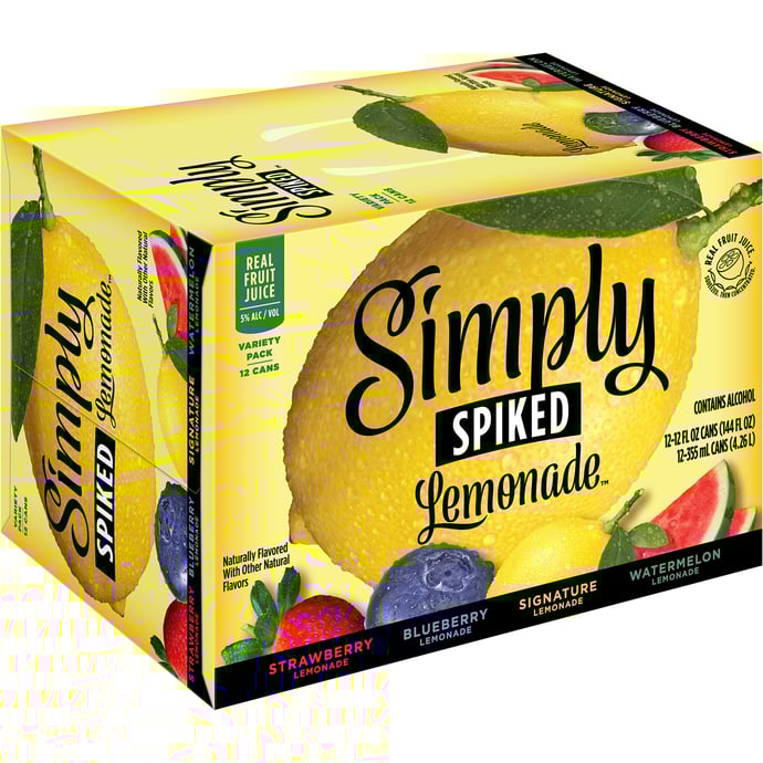 Simply Spiked Lemonade Variety Pack 12 pack of 12 oz Can