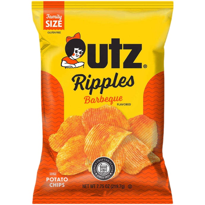 Utz BBQ Ripple Chips