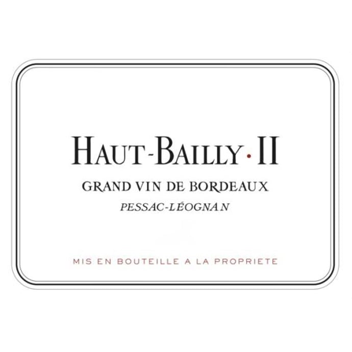 Haut Bailly II Pessac Leognan 2021