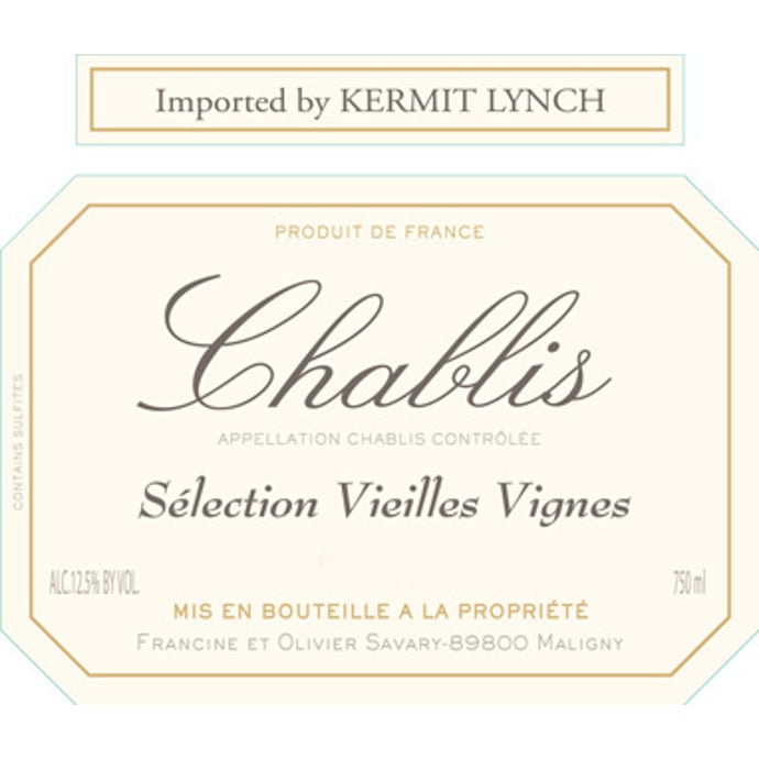 Domaine Savary Chablis Vieilles Vignes 2019