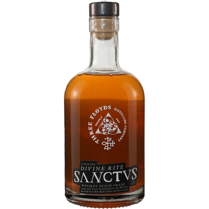 Three Floyds Distilling Sanctvs Whiskey Peach Smash Cocktail