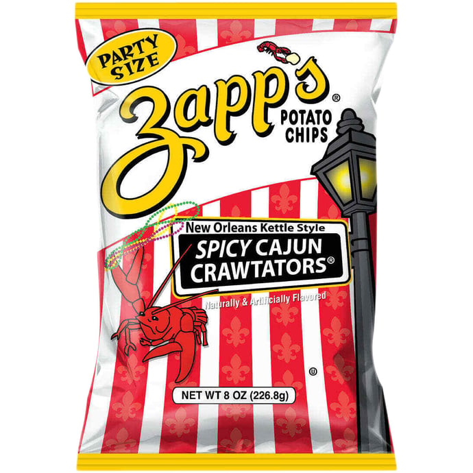 Zapps Spicy Cajun Crawtators Potato Chips