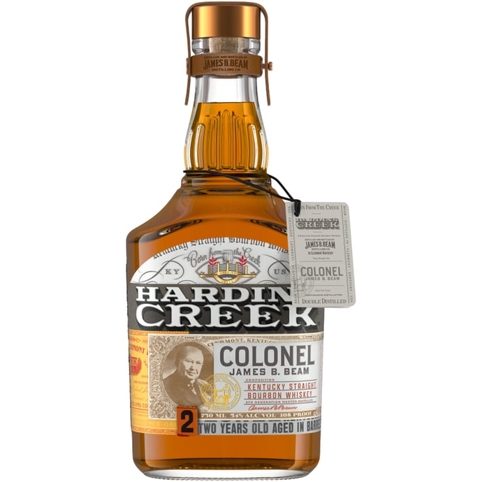 Hardin's Creek Colonel James B. Beam 2 year old Kentucky Straight Bourbon Limited Release