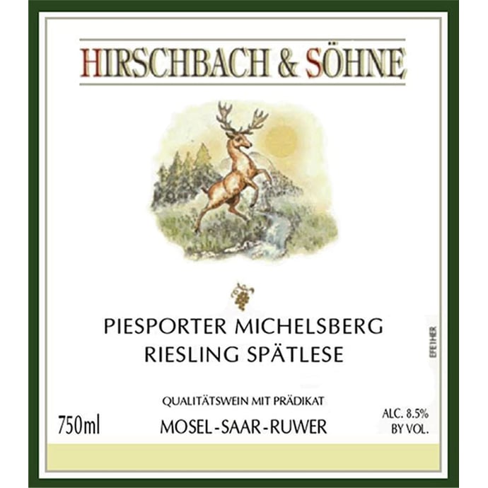 Hirschbach Piesporter Michelsberg Riesling Spatlese 2021