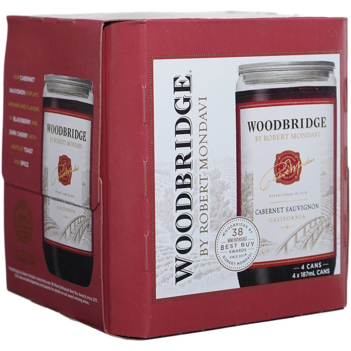 Woodbridge Cabernet Sauvignon 4 Pack PET Cans