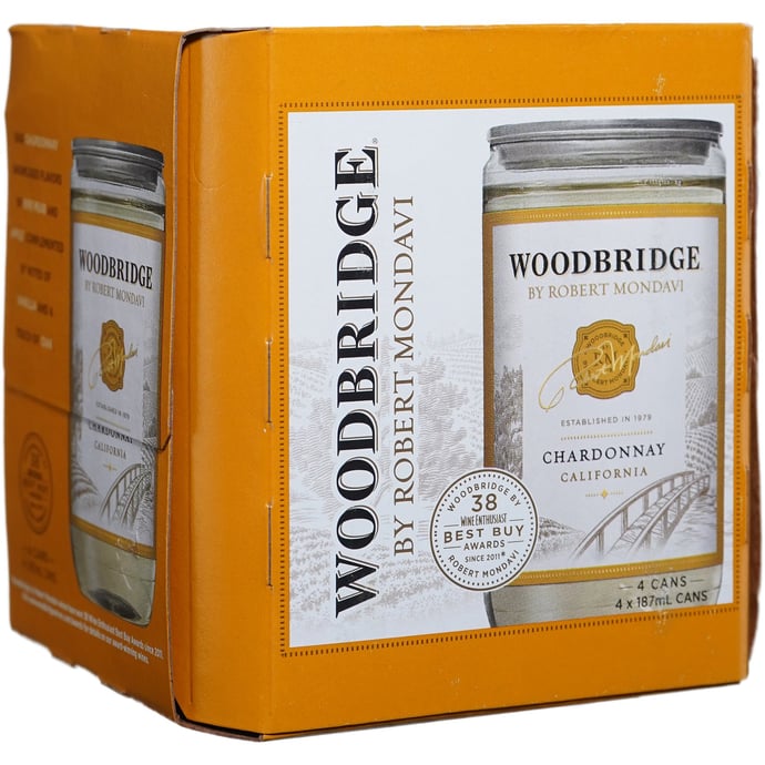 Woodbridge Chardonnay 4 Pack PET Cans