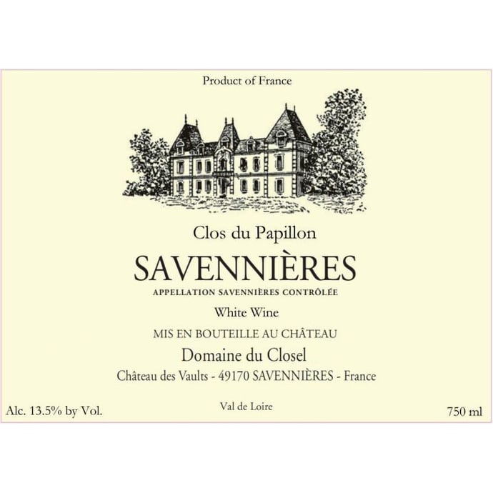 Domaine du Closel Savennieres Papillon 2019
