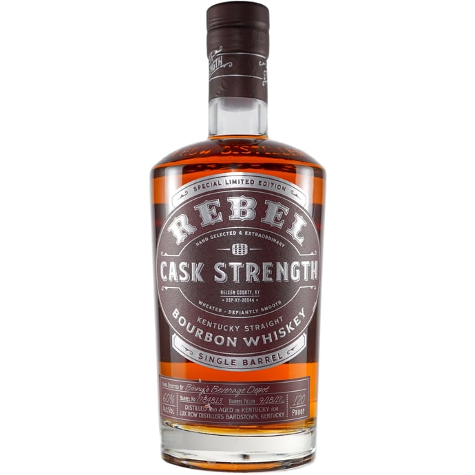 Rebel Distiller's Collection 120 Proof Wheated Bourbon Single Barrel # 7784813 Binny's Handpicked