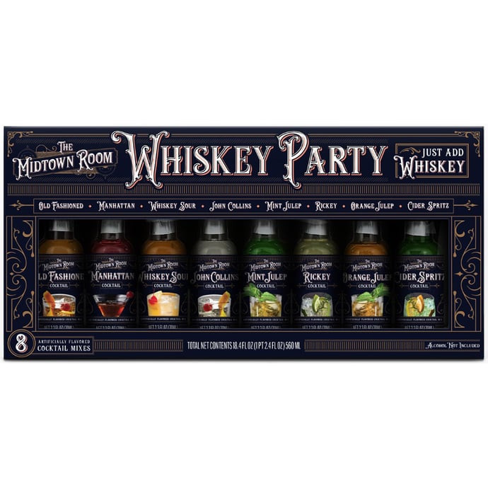 The Midtown Room 8pk Whiskey Party Sampler Set